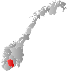Letak Telemark di Norwegia