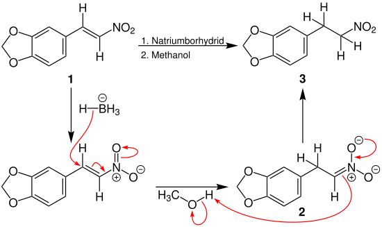 Nucleophile Addition an einem Nitroalken