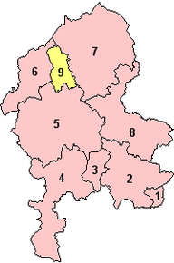Poziția localității Staffordshire