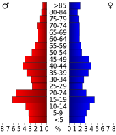 Bevolkingspiramide Richland County