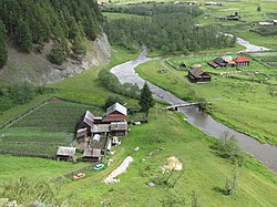 Река Сюрюнзяк, мост через неё в селе Ишля