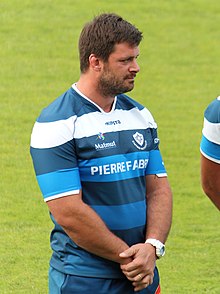 Rodrigo Capó Ortega con la camiseta de Castres Olympique en la presentación del equipo 2015-2016.