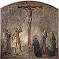 Jézus oldalát megsebzi a lándzsa, Fra Angelico (1440), San Marco-kolostor, Firenze