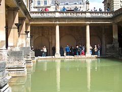 Rimske toplice v mestu Bath