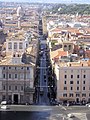 Le Corso, vu de la Piazza Venezia