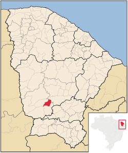 Localização de Catarina no Ceará