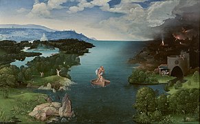 El paso de la laguna Estigia, de Joaquín Patinir (1520)