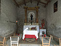 Interno della piccola chiesa di Sant'Antonio di Padova