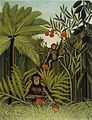 Henri Rousseau: Zwei Affen im Urwald