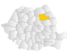 Bản đồ Romania thể hiện huyện Neamț
