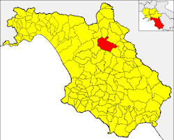 Sicignano degli Alburni within the Province of Salerno