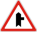 Minor road on right