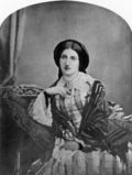 Portrait d'Isabella Beeton vers 1860 à 1865.
