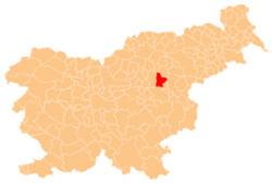 Localização do município de Celje na Eslovênia