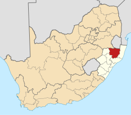 Ligging Zululand District Municipality