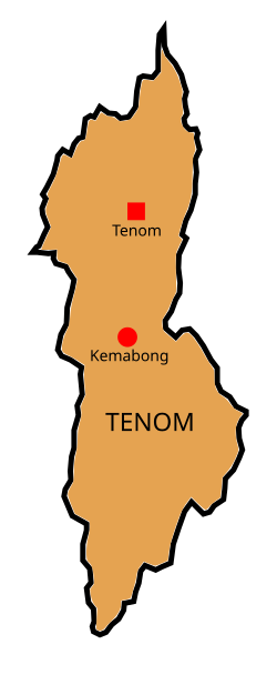 Peta daerah Tenom