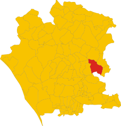 Lokasi Caiazzo di Provinsi Caserta