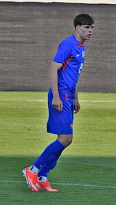 Leo Sauer v drese slovenskej reprezentácie v roku 2024