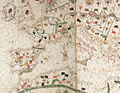 Western portion of anonymous Vallseca chart (c.1440) (Bib. Nat. Cen., Florence)