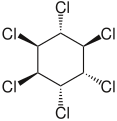 α-Hexachlorocyclohexane, the levorotatory enantiomer
