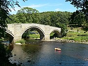 Barden Bridge, River Wharfe 54°0′45.32″N 1°55′19.15″W﻿ / ﻿54.0125889°N 1.9219861°W﻿ / 54.0125889; -1.9219861