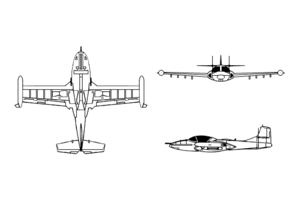 Схематичне зображення Cessna A-37 Dragonfly