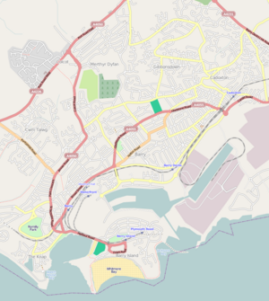 Merthyr Dyfan is located in Barry, Wales