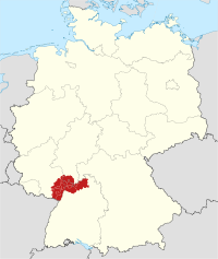 Location of the Rhine-Neckar Metropolitan Region in Germany