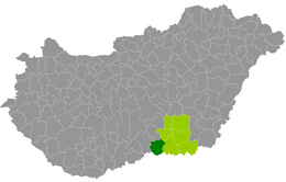 Distret de Mórahalom - Localizazion