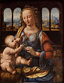 Madonna of the Carnation (1478) Alte Pinakothek of Munich by Leonardo da Vinci