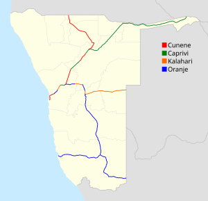 Übersichtskarte Trans-Oranje Corridor