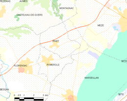 Pomérols - Localizazion