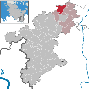Poziția Rehhorst pe harta districtului Stormarn