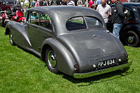 rear of 2 door saloon 1951