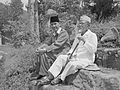 Сукарно и Агус Салим в голландском плену. 1949 год.