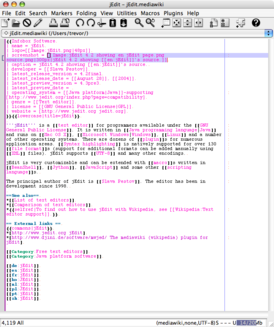 Скриншот программы jEdit