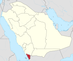 Provinssi Saudi-Arabian kartalla