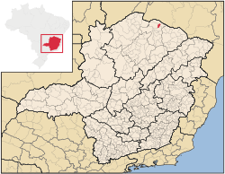 Localização de Mamonas em Minas Gerais