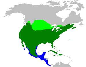 Proksimuma teritorio: helverde, somere; malhelverde, la tutan jaron; malhelblue, vintre