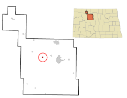 Location of Des Lacs, North Dakota