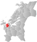 Kart over Snillfjord Tidligere norsk kommune