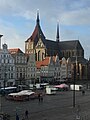 Blick auf den Neuen Markt Rostock vom Hotel Steigenberger aus