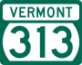 Route 313 marker