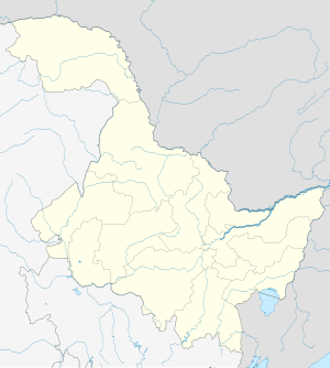 Їлань. Карта розташування: Хейлунцзян