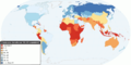 Image 16Global concentrations of health care resources, as depicted by the number of physicians per 10,000 individuals, by country. Data is sourced from a World Health Statistics 2010, a WHO report.[needs update] (from Health care)