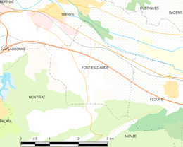 Fontiès-d'Aude - Localizazion