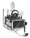 Het LRS relais op een van de eerste buisradio's in 1923.