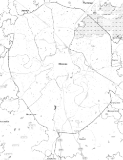 巴布希金在莫斯科環城公路內的位置