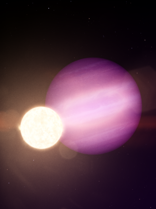 WD 1856+534 mit seinem siebenmal größeren Planeten WD 1856 b, aufgenommen vom James Webb Space Telescope