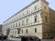 Der Palazzo della Cancelleria an der Piazza della Cancelleria